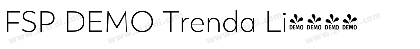 FSP DEMO Trenda Li字体转换 FSP DEMO Trenda Li字体转换